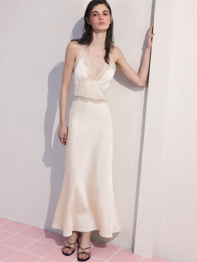 Повседневное платье Lichi молочный