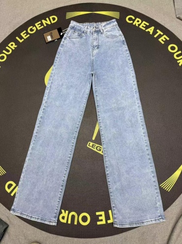 Джинсы широкие и расклешенные Colorado Jeans светло-синий