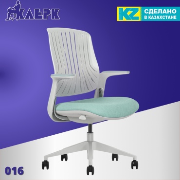 Офисное кресло EliteComfort 016, белый, светло-зеленый