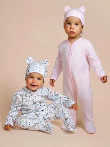 Комплект Amarobaby белый, розовый