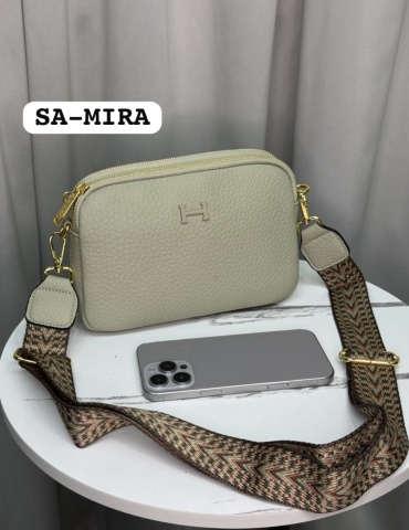 Сумка кросс-боди SA-MIRA натуральная кожа мятный