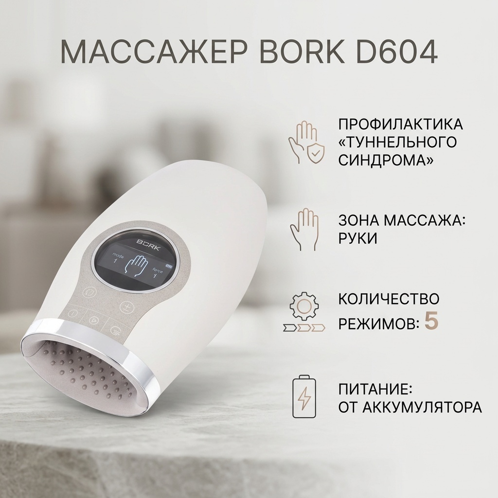 Массажер BORK D604 ручной вибрационный