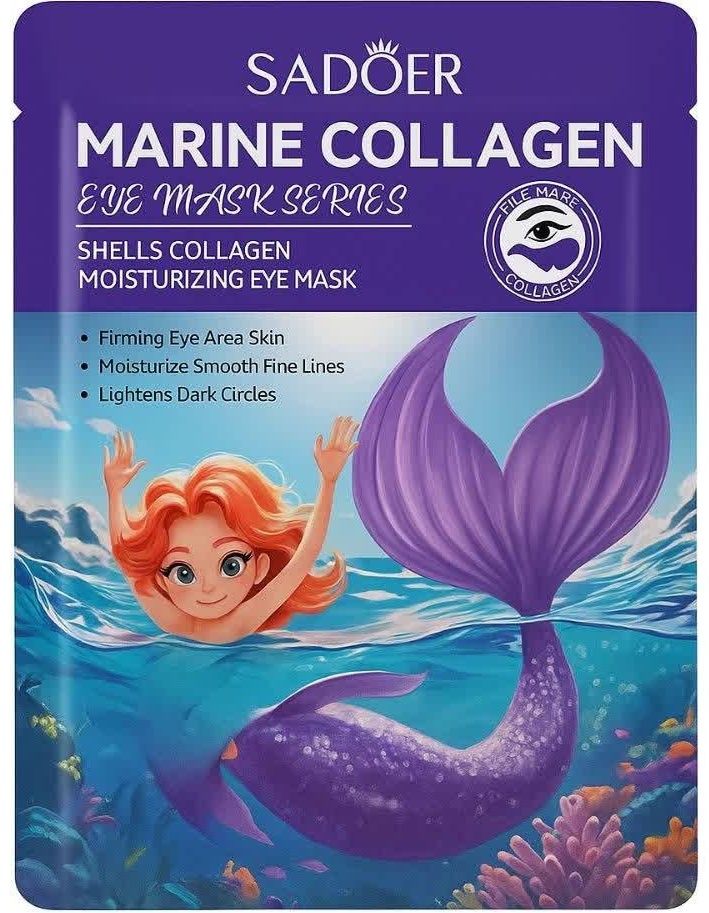 Патчи SADOER гидрогелевые Shell Collagen питательные 1 шт