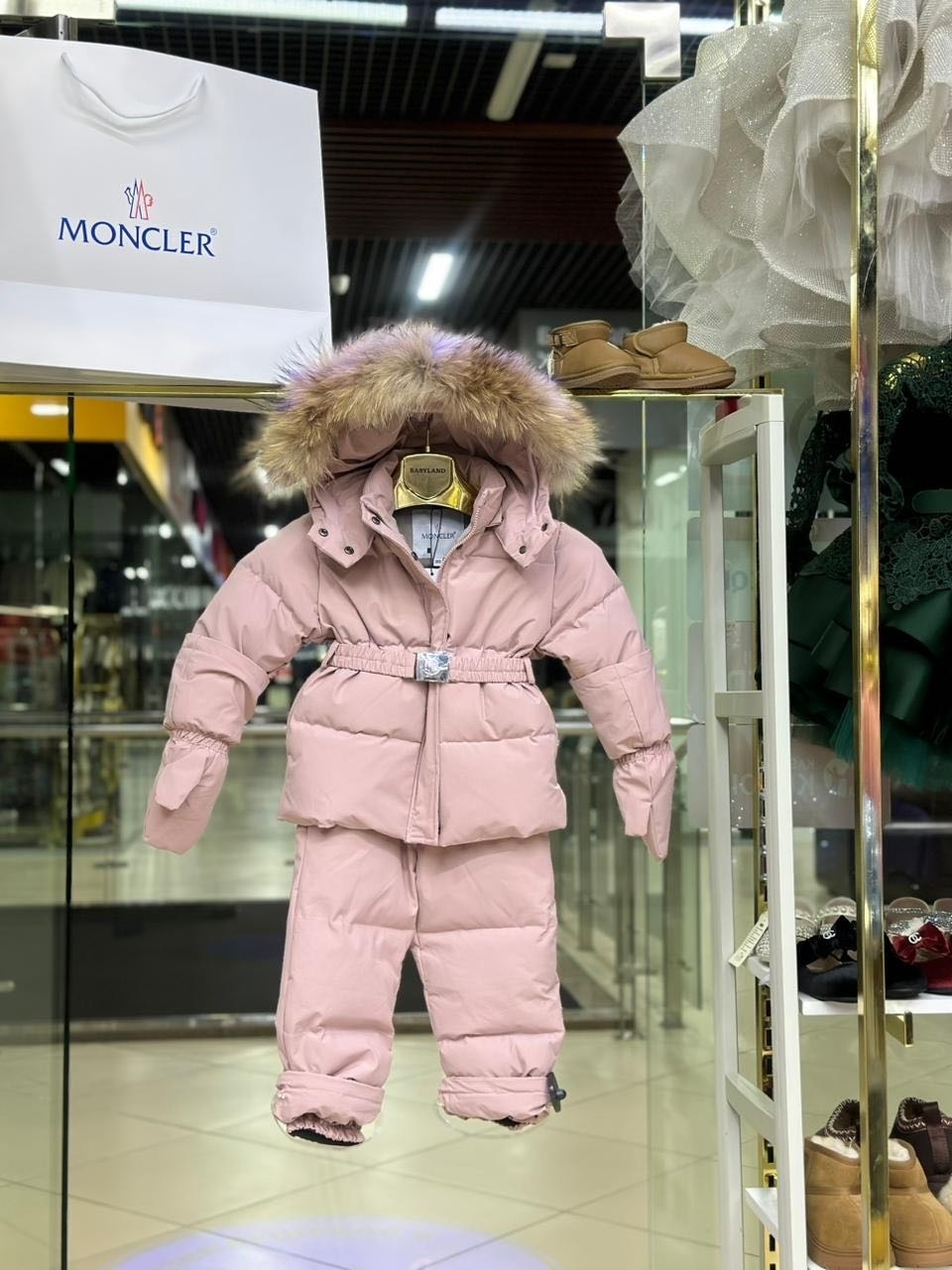 Комбинезон с брюками пудра