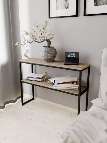 Консоль IamLoft, 100х29x75 см, серый