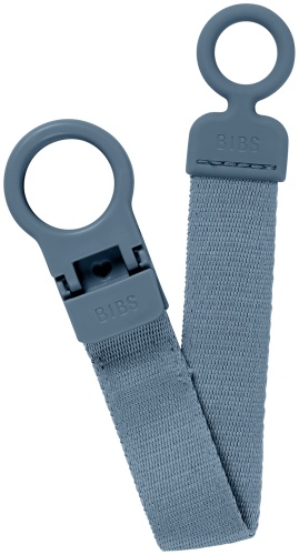 Держатель пустышки BIBS Clip Loop Petrol, 1 шт, серый