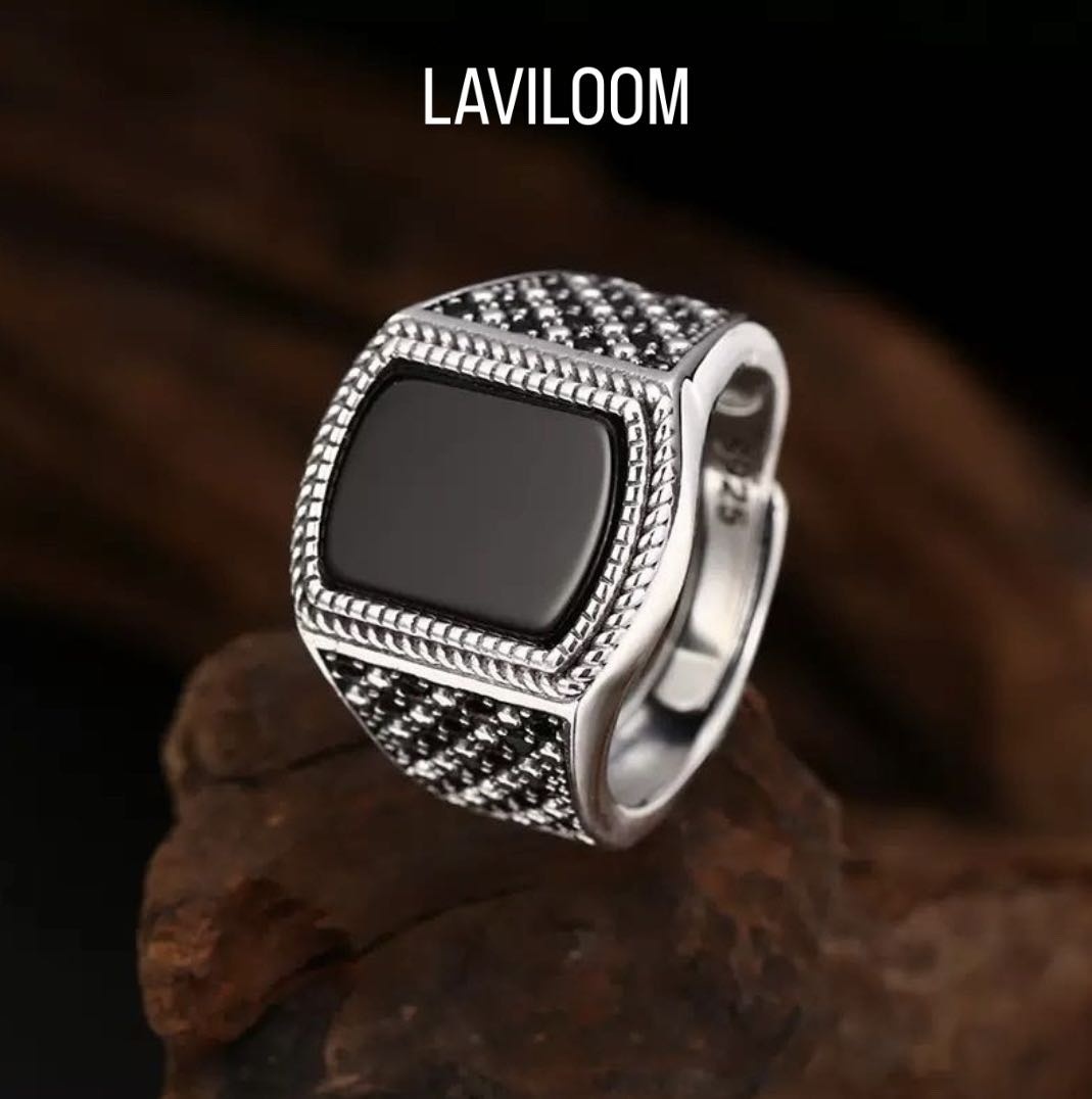 LAVILOOM Прямоугольная размер регулируемый вес 10 г серебро, оникс
