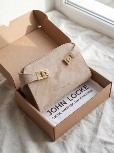 Сумка кросс-боди JOHN LOCKE экокожа бежевый