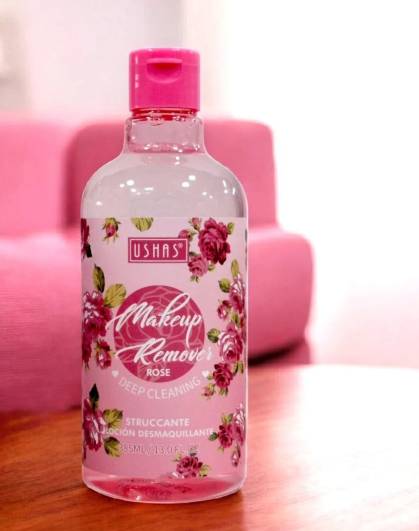 Ushas Rose Makeup Remover жидкость для снятия макияжа 385 мл