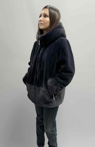 Шуба Klasika moda сливовый