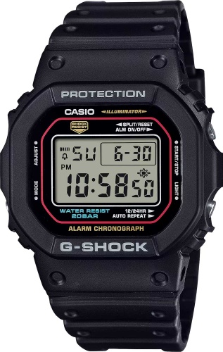 Кварцевые CASIO DW-5600RL-1DR полимерный пластик