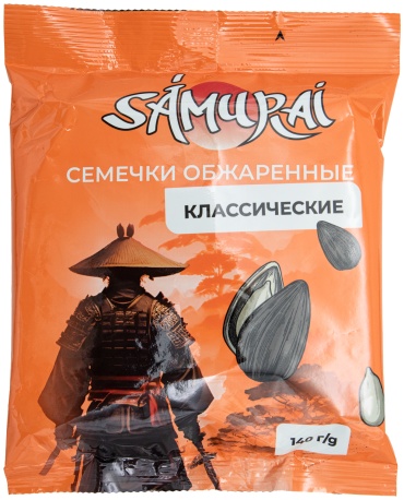 Семечки Samurai черные жареные классические 140 г
