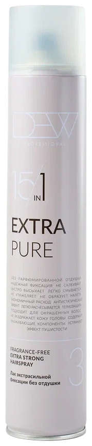 Dew Professional Extra Pure лак экстрасильная фиксация 500 мл