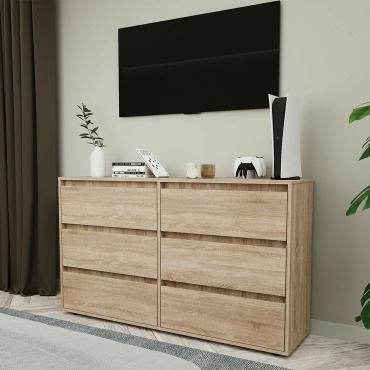 Комод ИТАЛИЯ, 140x40x85 см, бежевый