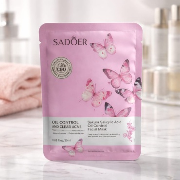 Маска для лица SADOER тканевая Sakura Salicylic Acid Oil Control Facial Mask 1 шт