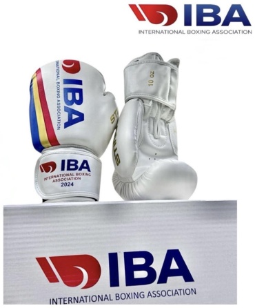 Боксерские перчатки IBA 10 oz белый