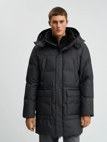 Пальто Urban fashion for men серый