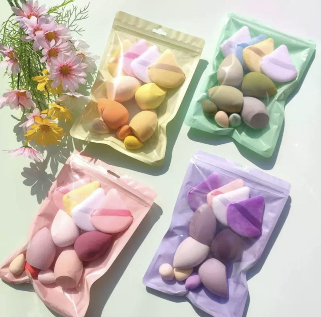 Спонж капля, пуховка велюр 1 шт