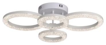 Люстра потолочная LED, кол-во ламп: 4 шт
