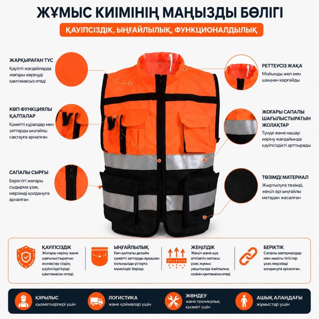 Спецодежда для мужчин оранжевый