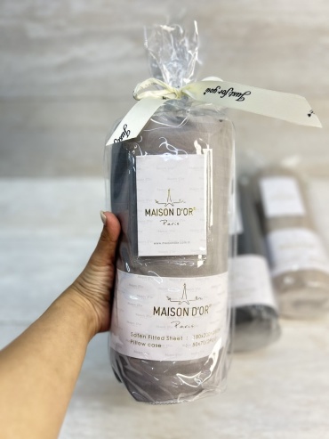 Простыня с наволочками Maison DOR Home 90x200, сатин