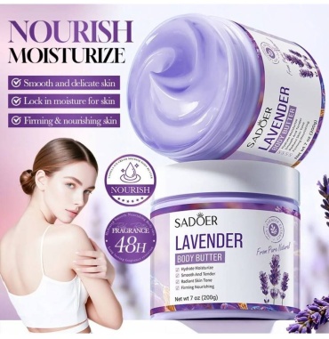SADOER Lavender Body Butter - Лавандовое масло для тела масло для тела 200 мл