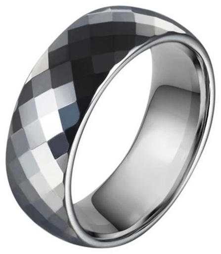 Кольцо CREO jewelry KF-183/1898 размер 18 вольфрам, без вставок, серебристый
