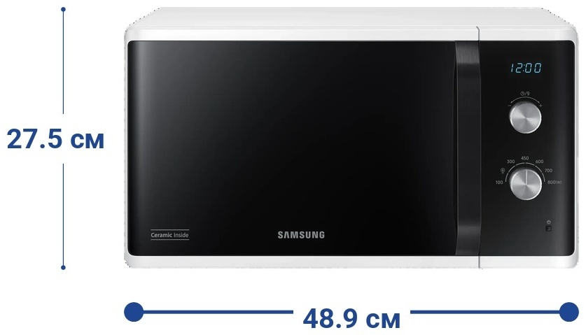 Микроволновая печь Samsung MS23K3614AW/BW белый