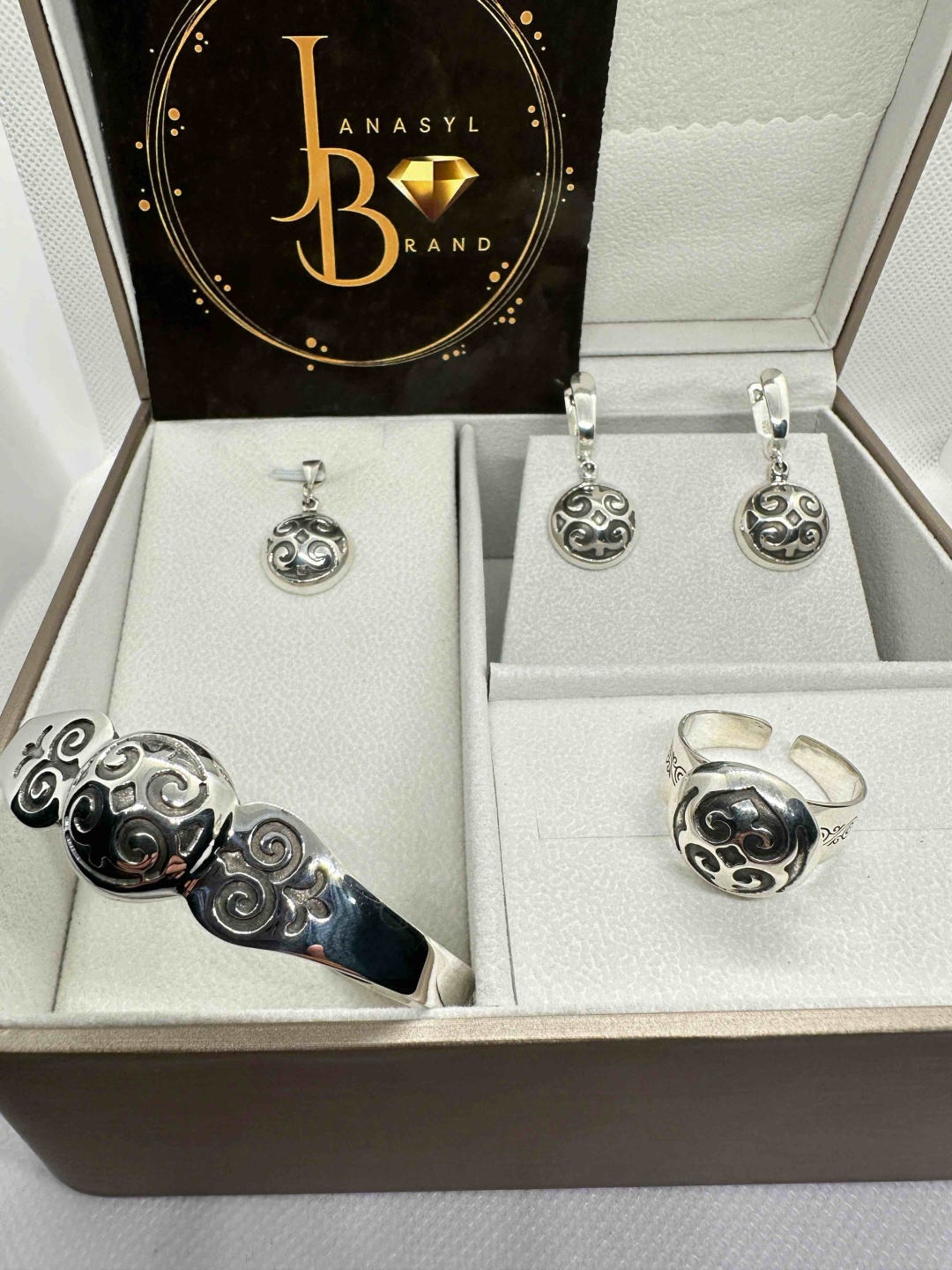 JANASYL Brand Қазақша ою вес 49 г серебро, без вставок