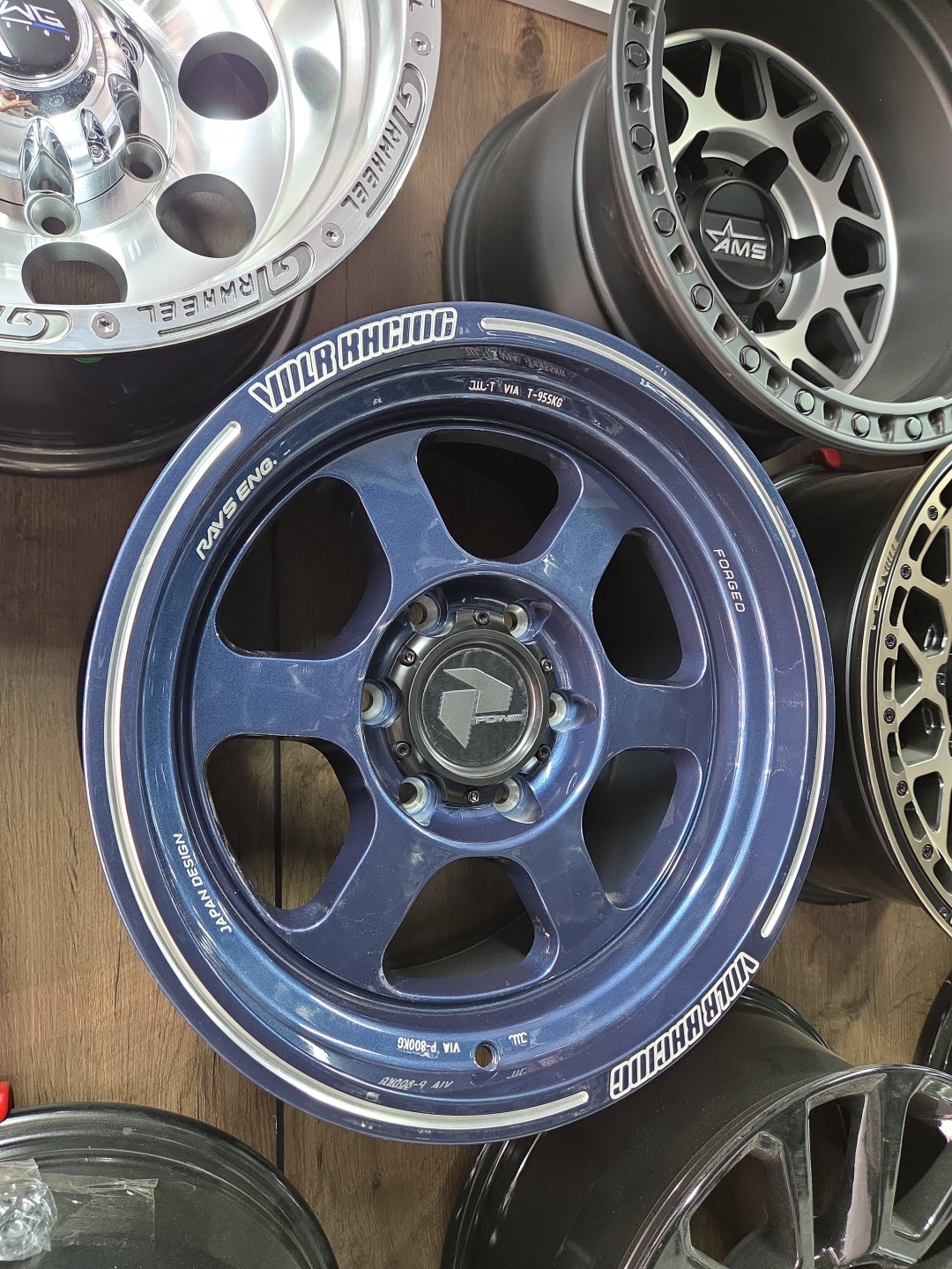 PDW Te37 Rays 8.5x17/6x139.7 D110.1 ET0 4 диска синий