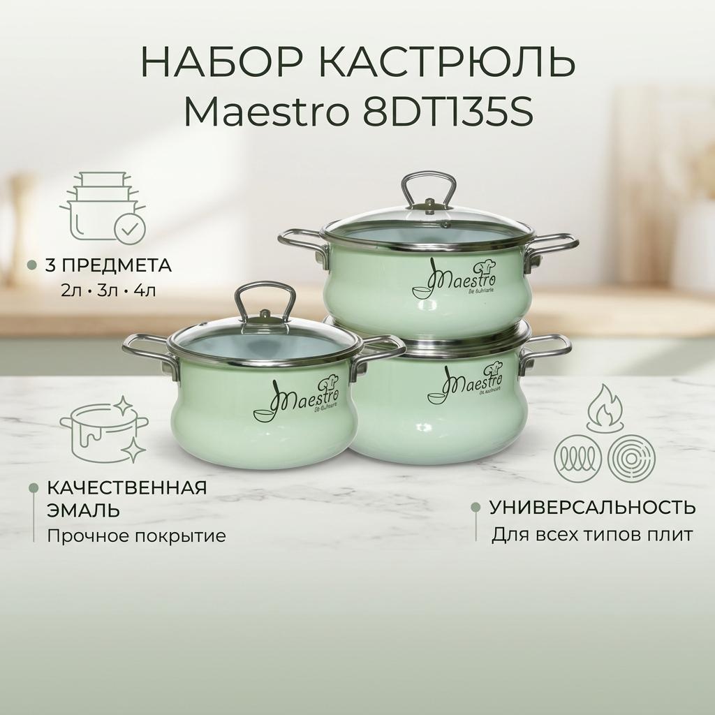 Набор кастрюль Vitross Maestro 3 в 1