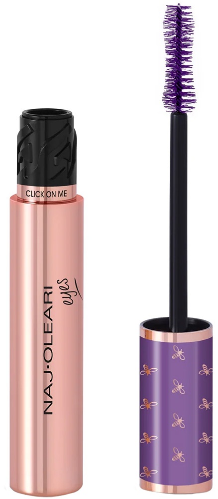 Тушь для ресниц NAJ OLEARI Click On Me Extra Volume Mascara для объема, удлиняющая фиолетовый