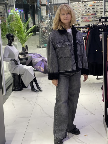 Джинсовая куртка WHITNEY JEANS черный, серый