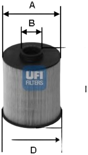 UFI топливный фильтр 2600600
