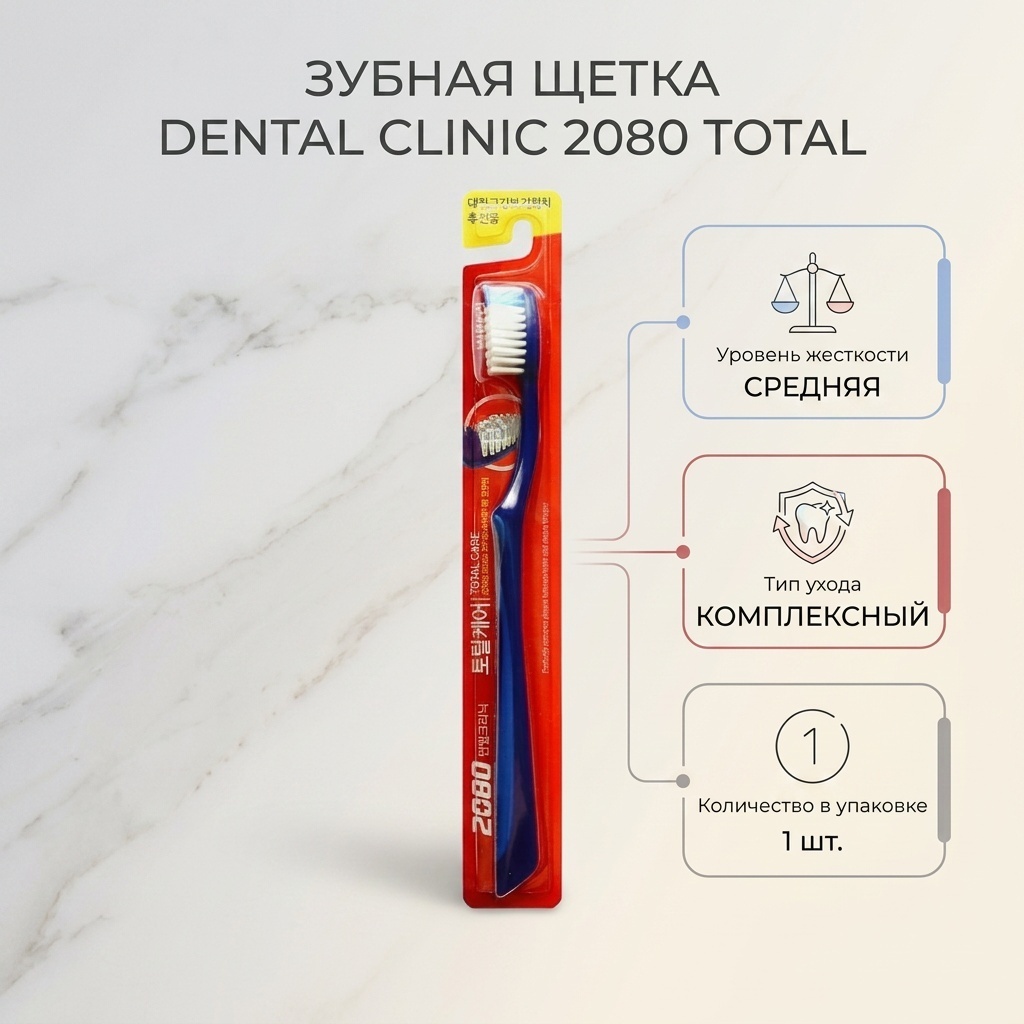 Dental Clinic 2080 Total зубная щетка средняя 1 шт