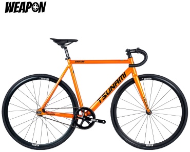 Велосипед Tsunami SNM100 Complete Fixie Bike/ Track Bike (Orange) 2024 21.5 дюймов оранжевый