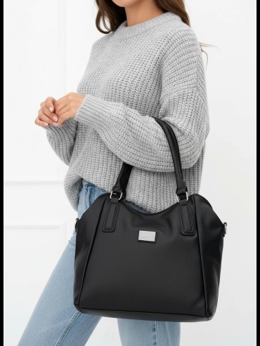 Сумка шоппер ICONIC BAGS искусственная кожа черный