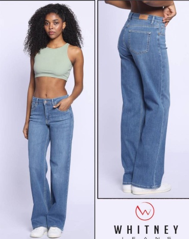 Джинсы прямые WHITNEY JEANS голубой