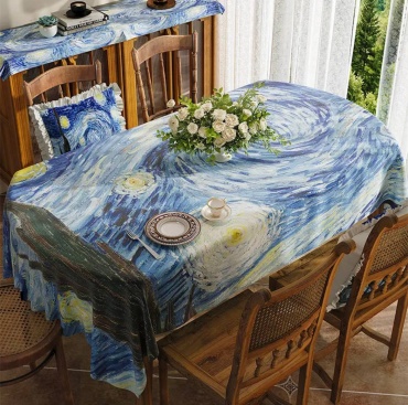 Скатерть DANL 120x120 см, лен, хлопок, 1 шт