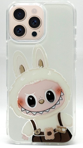 Чехол Labubu для Apple iPhone 16 Pro рисунок