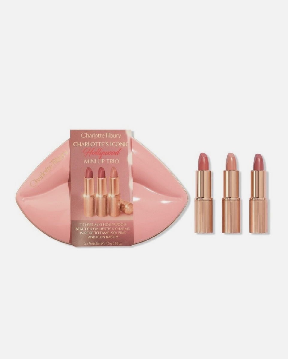 Charlotte Tilbury CHARLOTTE’S ICONIC Hollywood mini lip trio набор декоративной косметики унисекс