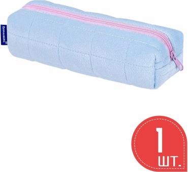 Пенал Brauberg 369837416, застежка молния, розовый