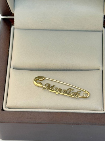 Подвеска KauDi _Булавка_Түйреуіш _ вес 0.49 г золото, без вставок