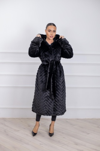 Шуба Granat.Furs черный
