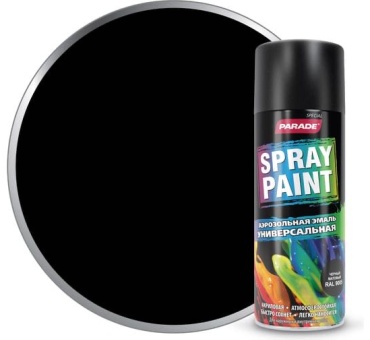 PARADE эмаль Spray paint тон 9005 черный, 400 мл