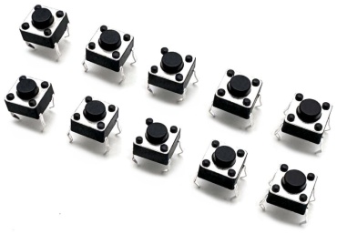 Кнопка/набор кнопок ArduParts.kz Тактовая 6x6x5 мм 10шт (1202)