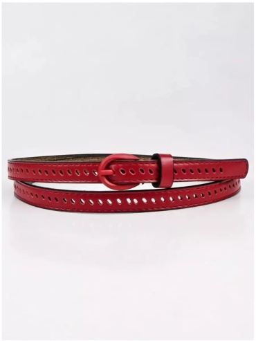 Ремень Mos-shop искусственная кожа 110 см красный
