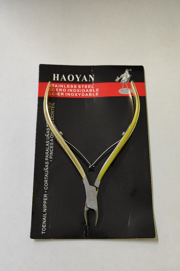 Haoyan кусачки-щипчики Кусачки золото 9.5 см 1 шт