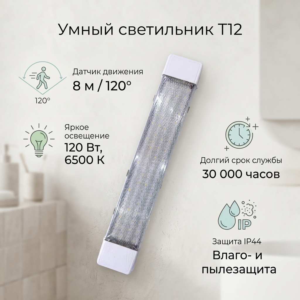 Светильник настенно-потолочный без цоколя 120 Вт белый