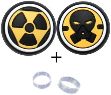 Накладки Biohazard черный, желтый